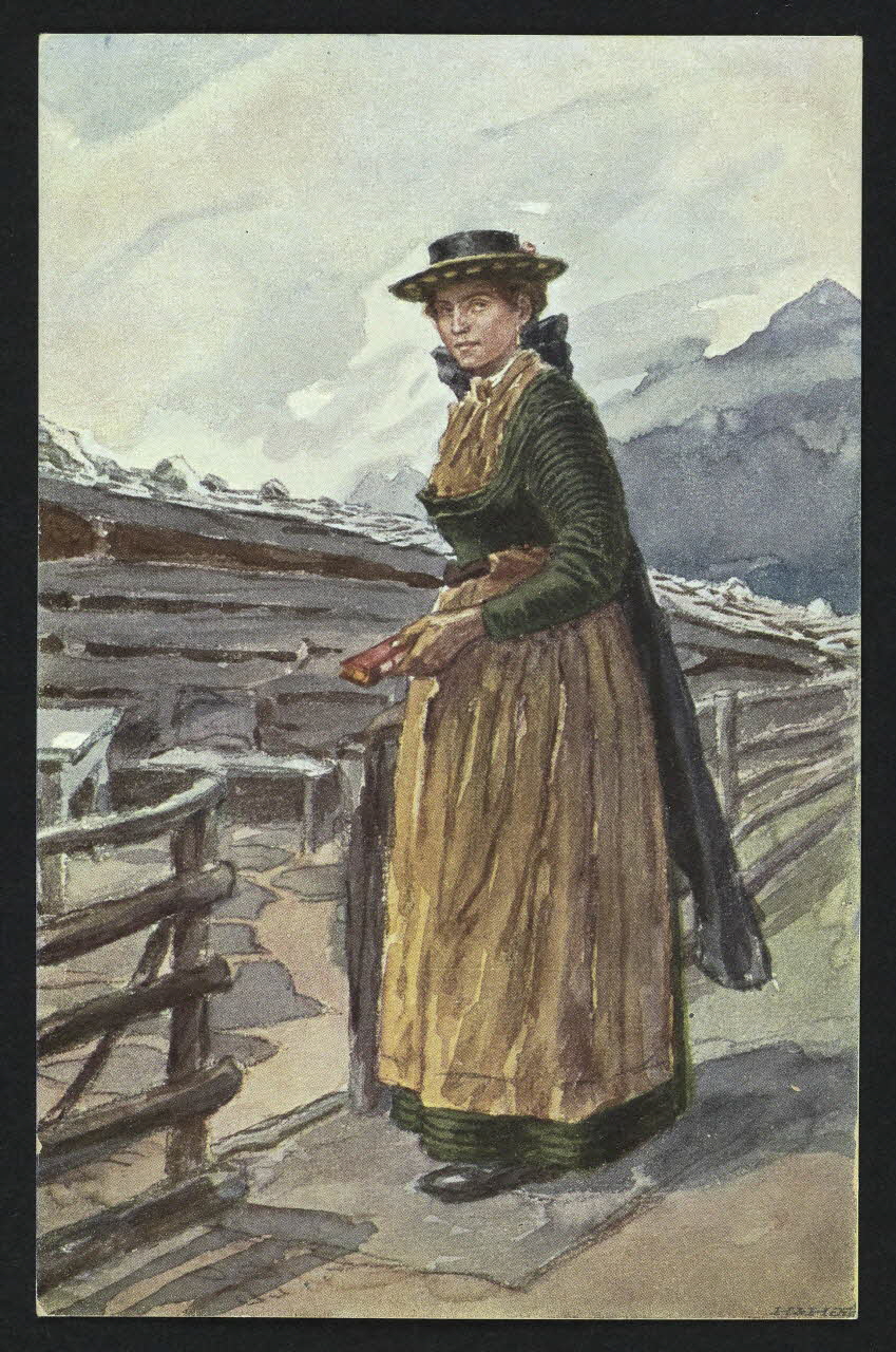 carte postale ORIGINAL DE A. KASPAR, GASTEIN-PONGAUER TRACHTEN 4P256 Photo