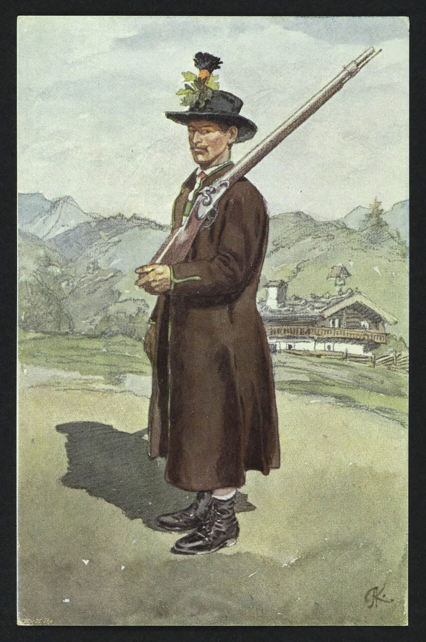 carte postale ORIGINAL DE A. KASPAR, GASTEIN-PONGAUER TRACHTEN 4P258 Photo