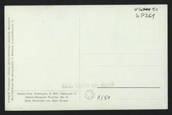 carte postale ORIGINAL DE A. KASPAR, GASTEIN-PONGAUER TRACHTEN 4P261 Photo