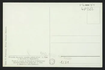 carte postale ORIGINAL DE J. TISOV, ESCALVONE PRES DJAKOVAR 4P262 Photo