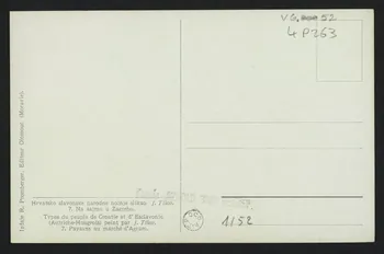 carte postale ORIGINAL DE J. TISOV, PAYSANS AU MARCHE D'AGRAM 4P263 Photo