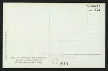 carte postale ORIGINAL DE A. KASPAR, UNGEBUNG VON SPALATO 4P270 Photo