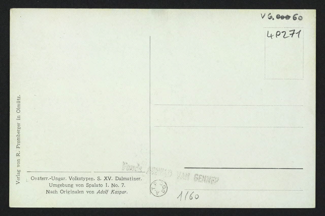 carte postale ORIGINAL DE A. KASPAR, UNGEBUNG VON SPALATO 4P271 Photo