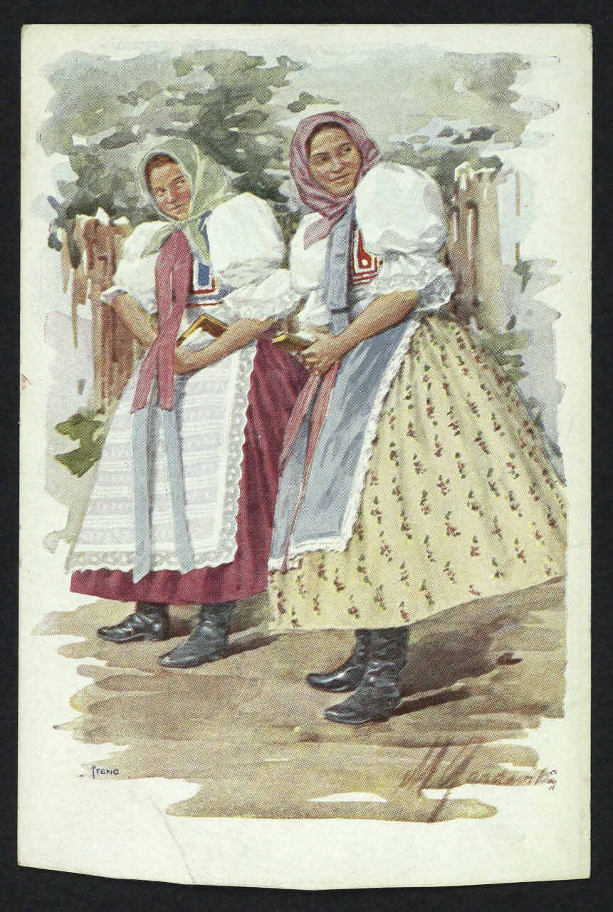 carte postale SLOVAQUES D'UNTER TEMENAU, PRES D'EISGRUB-LUDENBURG 4P334 Photo