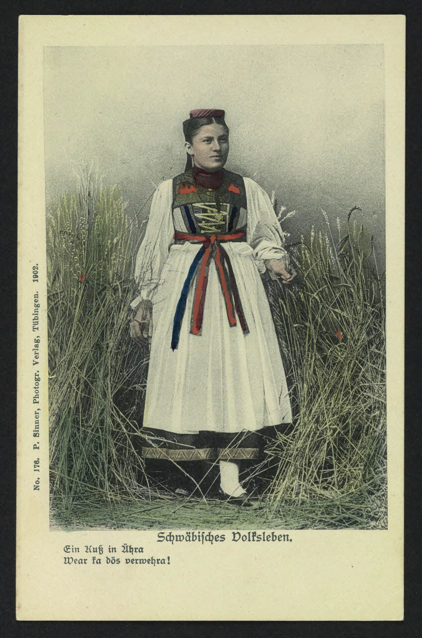 TUBINGEN P. SINNER carte postale SCHWABICHES DOLFSLEBEN 1902 4P343 Photo