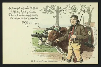 carte postale VOLKSTRACHTEN AUS SCHWABEN, DECKENPFRONN B. HERREN. 4P389  Photo