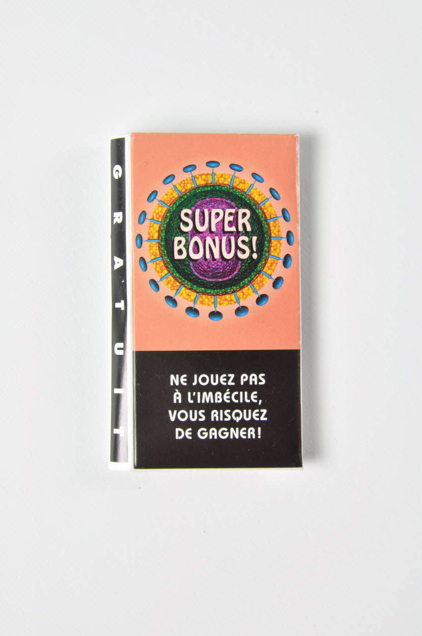 Bertrand Delanoë Etui de préservatif "Super Bonus" Île-de-France, France 2000 2002.112.84.1-2 Photo Mucem