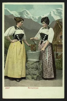 carte postale BERNERINNEN 4P498 Photo