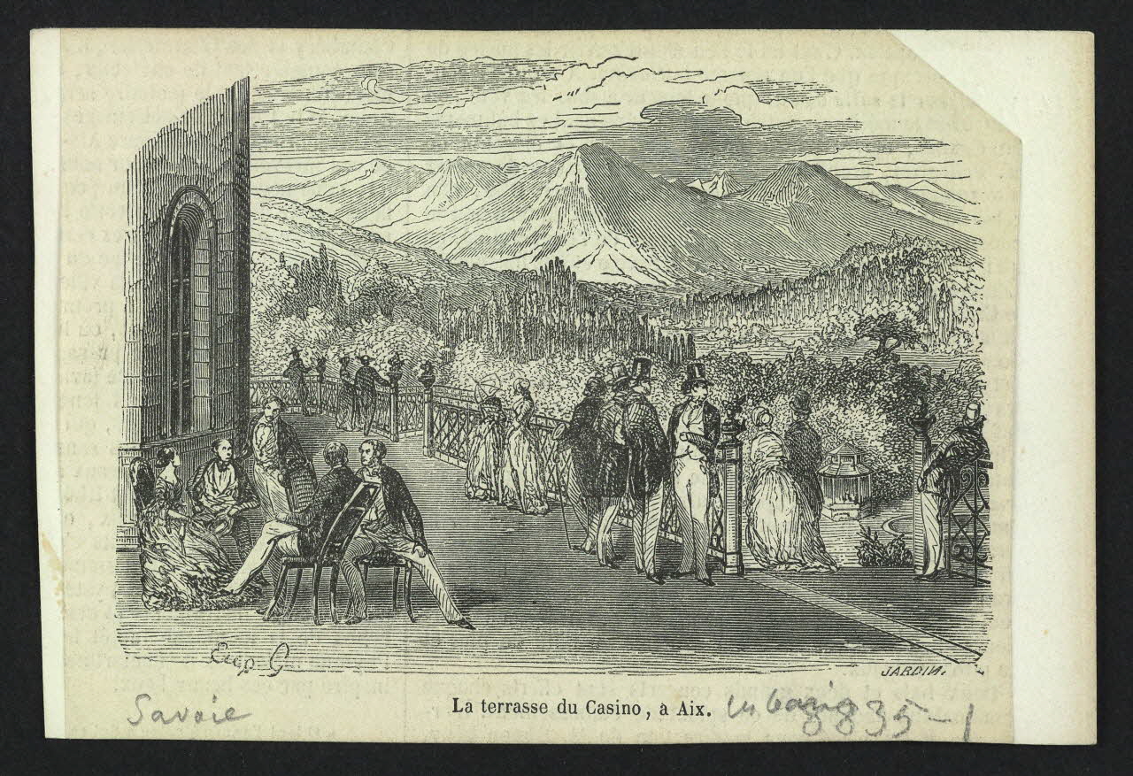 carte postale LA TERRASSE DU CASINO, A AIX 4P514 Photo