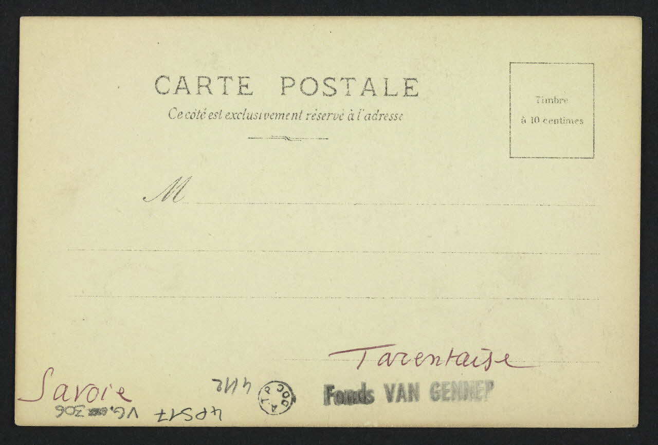 carte postale ORIGINAL DE COPPIER, PEISEY, 1900 4P517 Photo