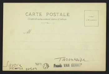 carte postale ORIGINAL DE COPPIER, PEISEY, 1900 4P517 Photo