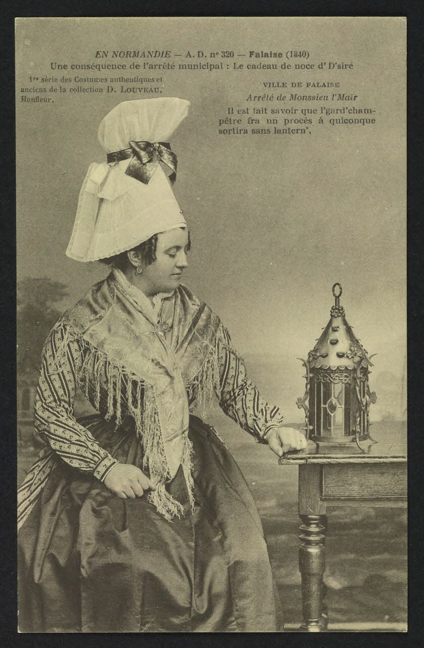 carte postale FALAISE (1840), COLLECTION D. LOUVEAU, HONFLEUR 4P522 Photo