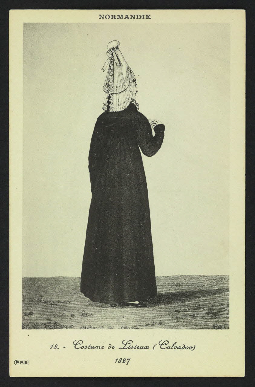 carte postale COSTUME DE LISIEUX, 1827 4P524 Photo