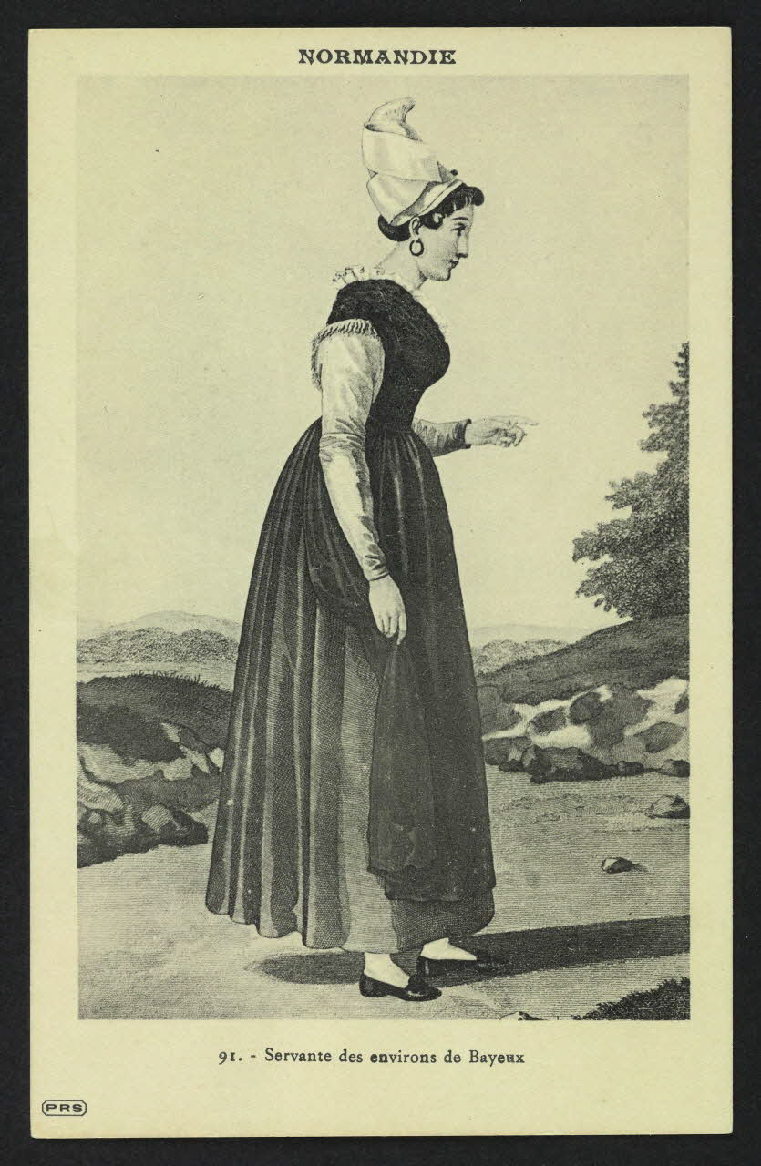 carte postale SERVANTE DES ENVIRONS DE BAYEUX 4P530 Photo