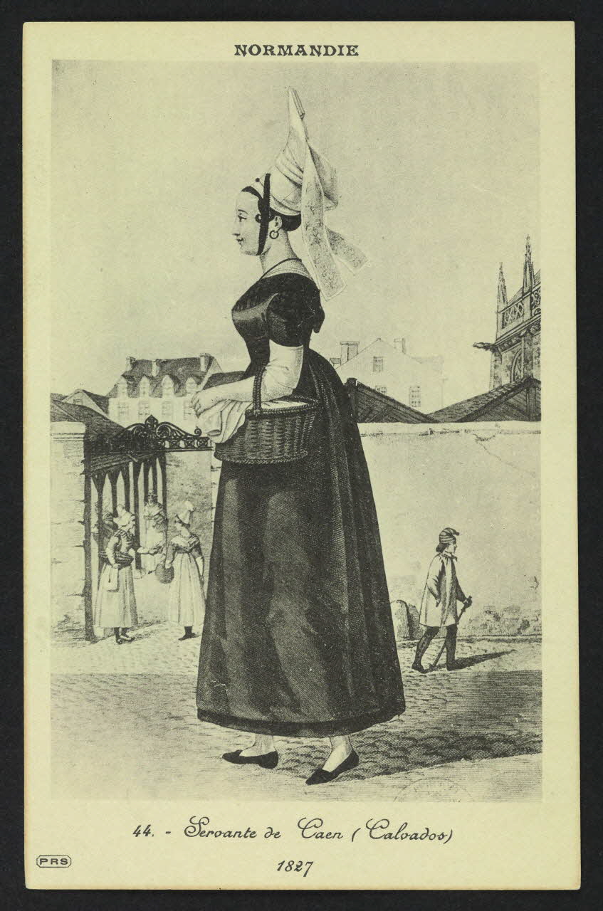 carte postale SERVANTE DE CAEN (CALVADOS)1827 4P533 Photo