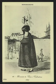 carte postale SERVANTE DE CAEN (CALVADOS)1827 4P533  Photo