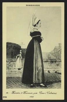 carte postale FERMIERE D'HARCOURT, PRES CAEN (CALVADOS)1827 4P534  Photo