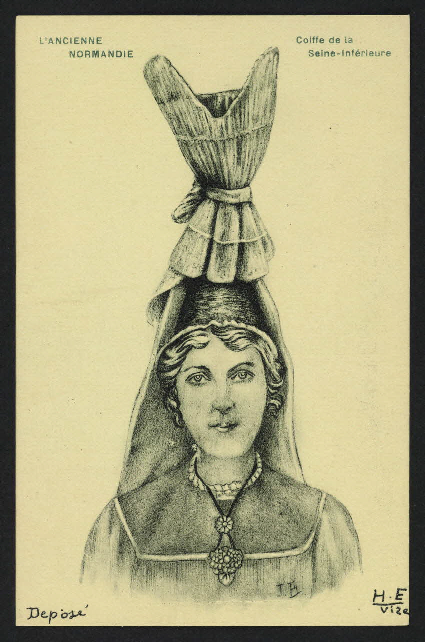 carte postale SIGNE J. B. , LA COIFFE DE LA SEINE-INFERIEURE 4P547 Photo