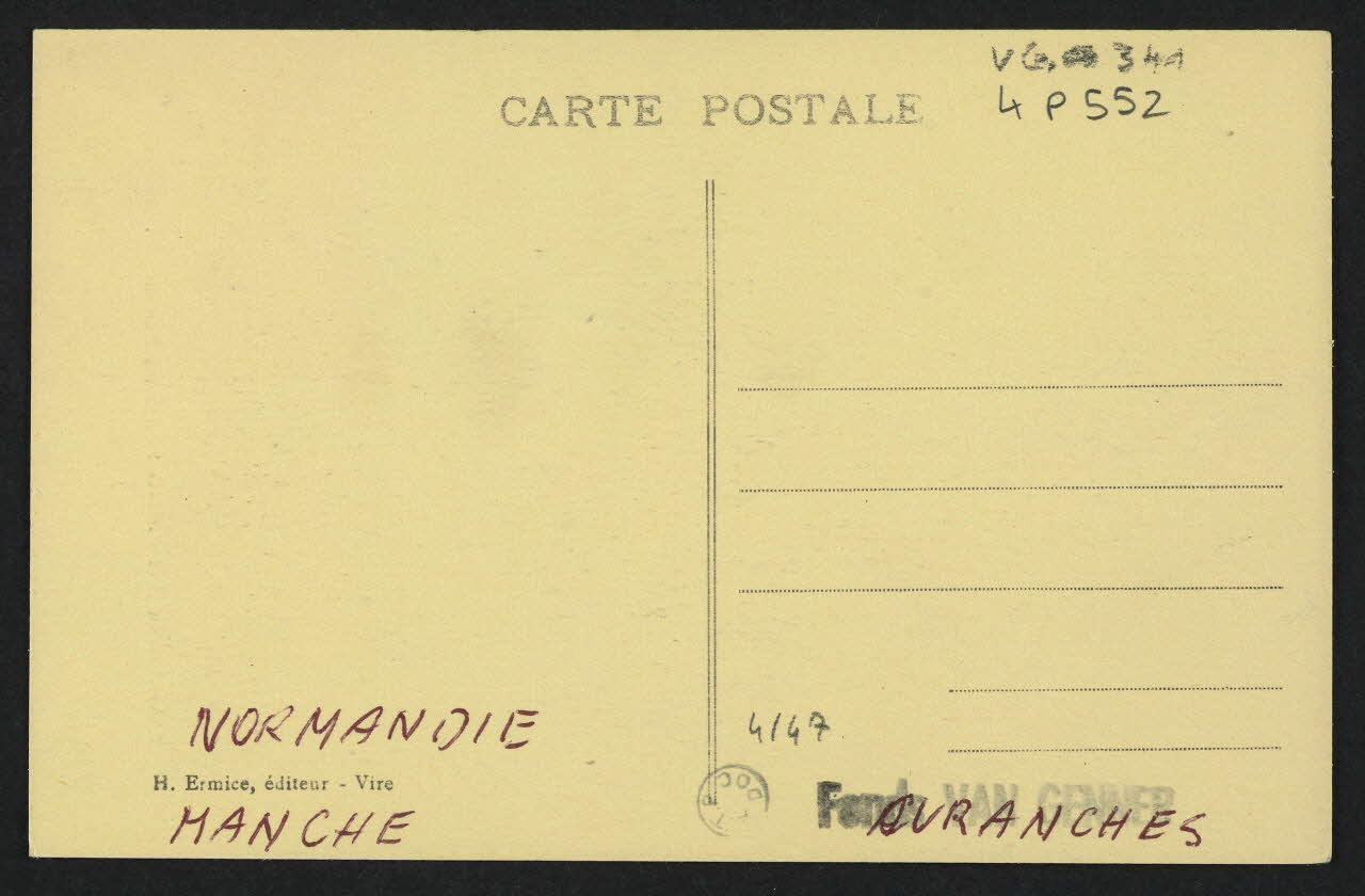 carte postale SIGNE J. B. , COIFFE DES ENVIRONS D'AVRANCHES 4P552 Photo