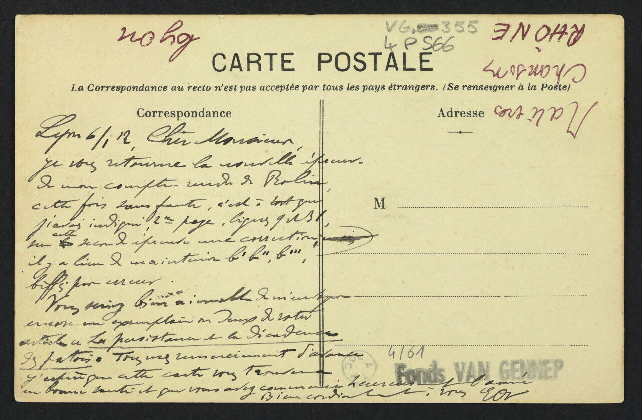carte postale LOUISE LABE, 17E S Rhône 1907 4P566 Photo