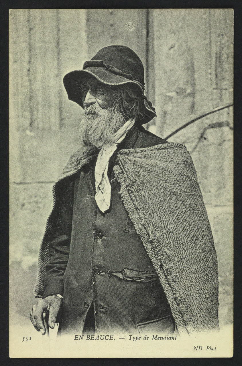 carte postale TYPE DE MENDIANT 4P570 Photo