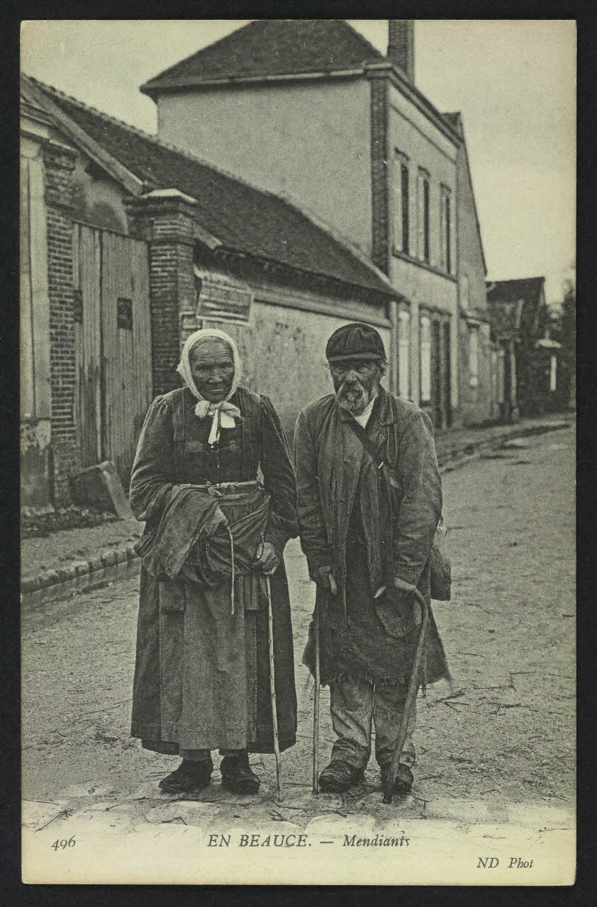 carte postale EN BEAUCE, MENDIANTS 4P572 Photo