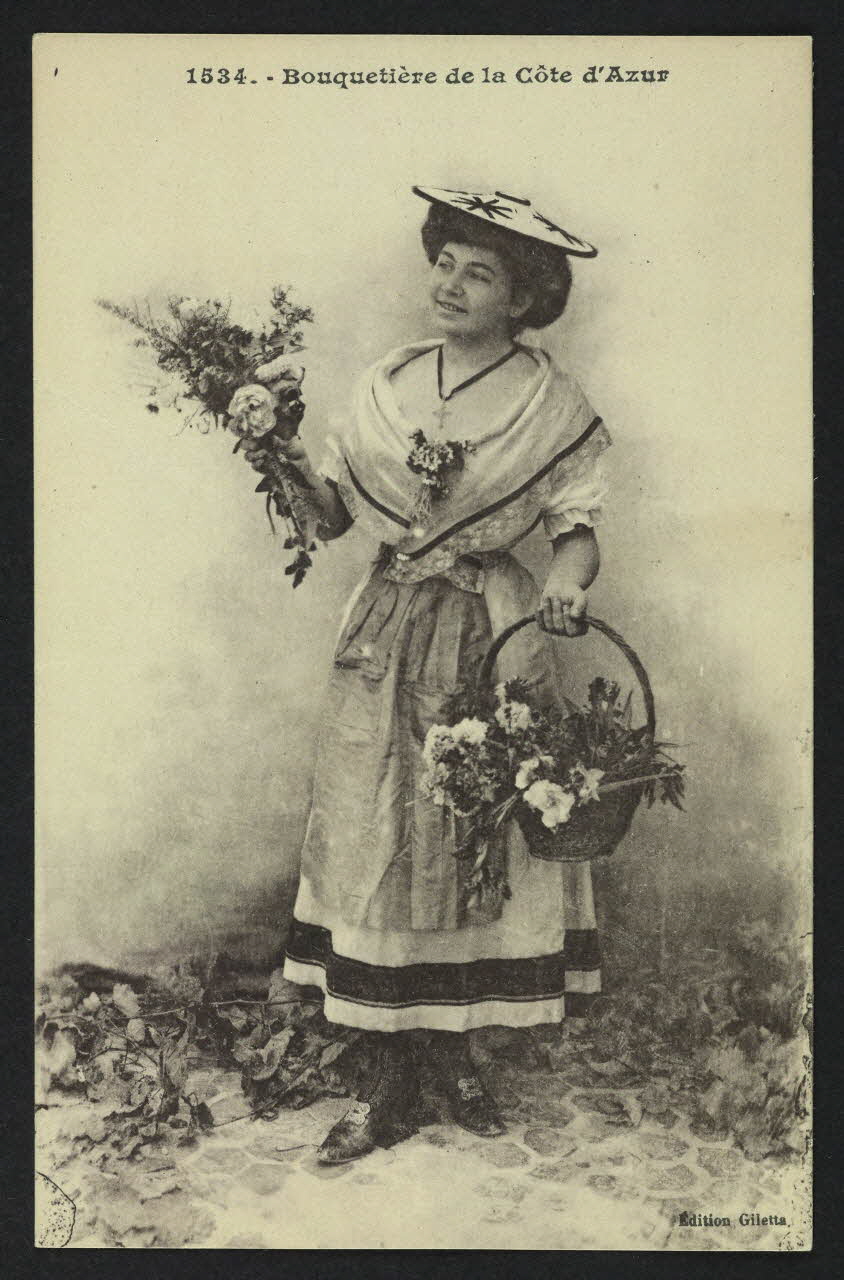 carte postale BOUQUETIERE DE LA COTE D'AZUR 4P573 Photo