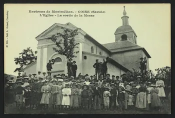 carte postale ENVIRONS DE MONTMELIAN, COISE, L'EGLISE, LA SORTIE DE 4P583 Photo