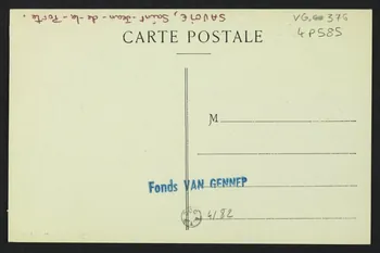 carte postale SAINT-JEAN DE LA PORTE, L'EGLISE, LA SORTIE DE LA MESSE 4P585 Photo