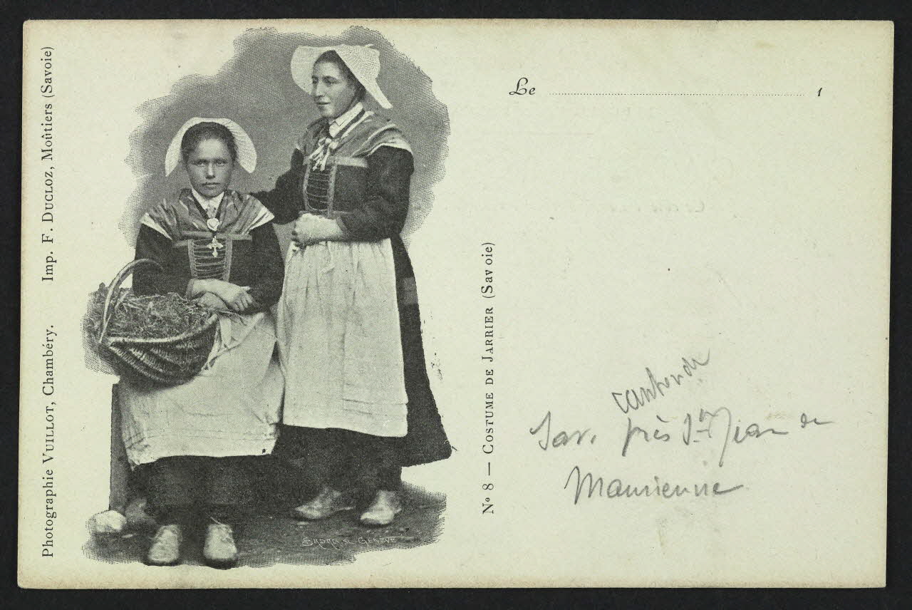 carte postale COSTUME DE JARRIER (SAVOIE) 4P596 Photo