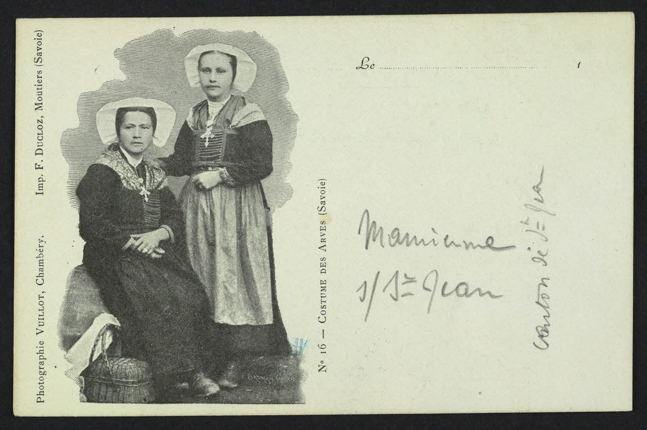 carte postale COSTUME DES ARVES (SAVOIE) 4P598 Photo