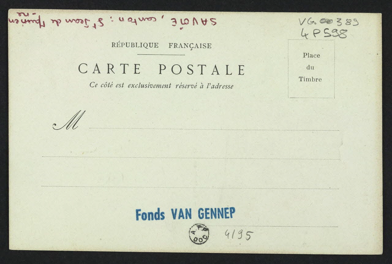 carte postale COSTUME DES ARVES (SAVOIE) 4P598 Photo