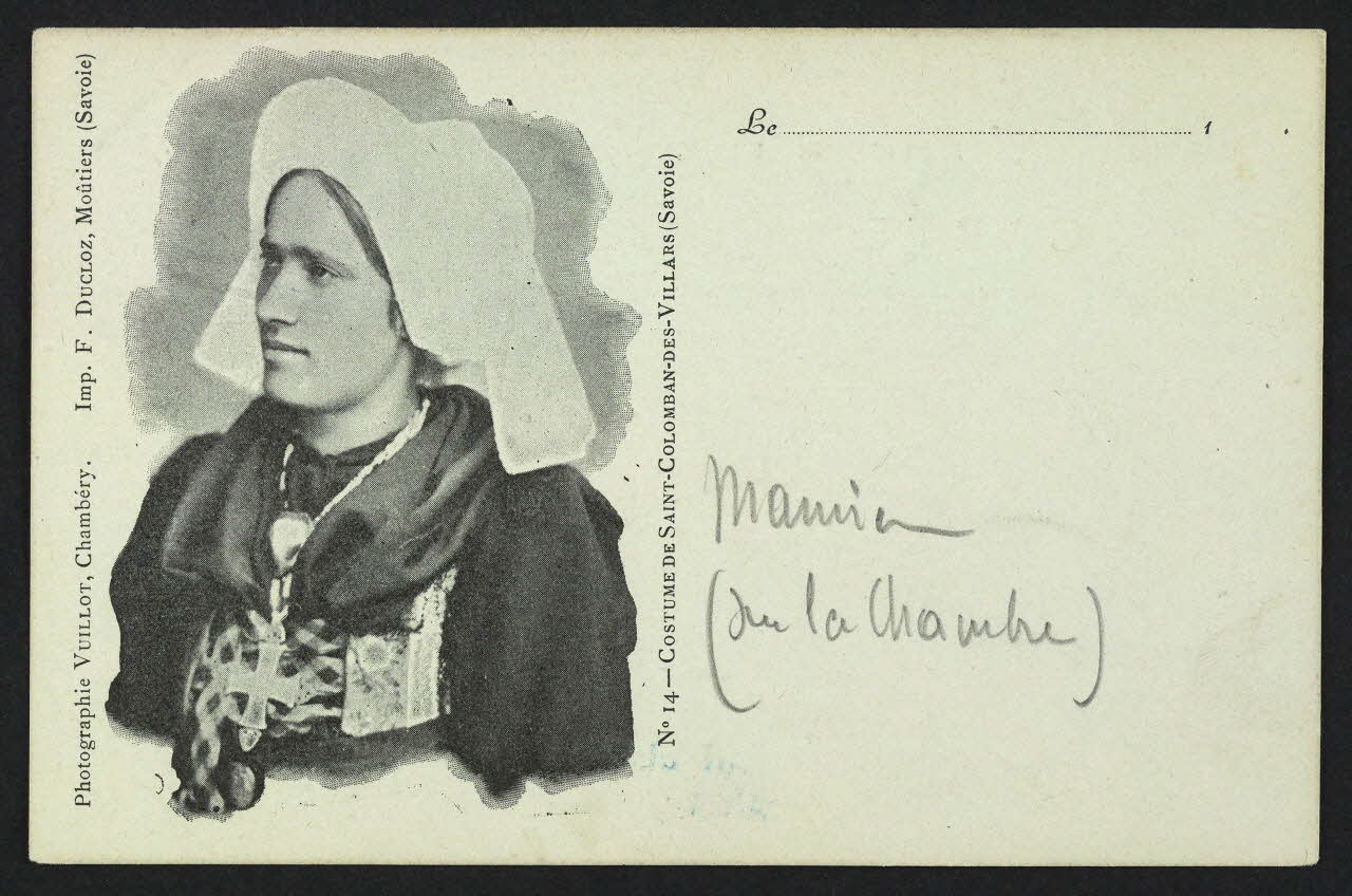 carte postale COSTUME DE SAINT COLOMBAN-DES-VILLARS (SAVOIE) 4P601 Photo