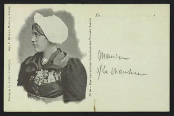 carte postale COSTUME DE SAINT COLOMBAN-DES-VILLARS (SAVOIE) 4P602 Photo