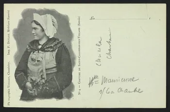 carte postale COSTUME DE SAINT COLOMBAN-DES-VILLARS (SAVOIE) 4P603 Photo