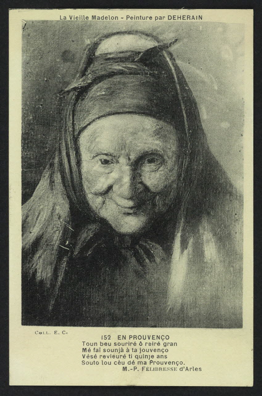 carte postale LA VIEILLE MADELON, PEINTURE PAR DEHERAIN 4P604 Photo