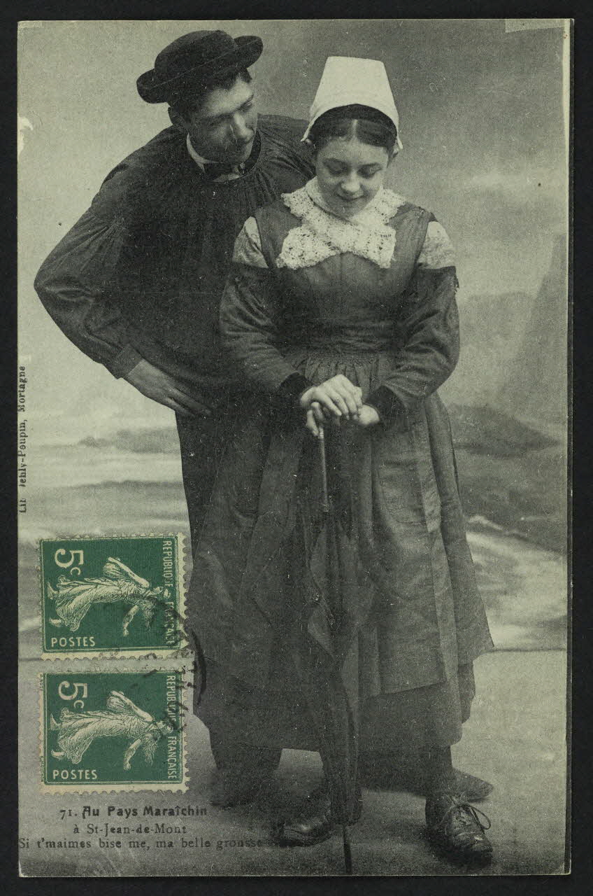 carte postale AU PAYS MARAICHIN, A SAINT-JEAN-DE-MONT 4P625 Photo