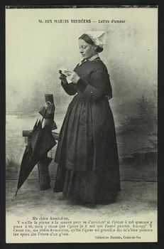 carte postale AUX MARAIS VENDEENS, LETTRE D'AMOUR 4P642 Photo