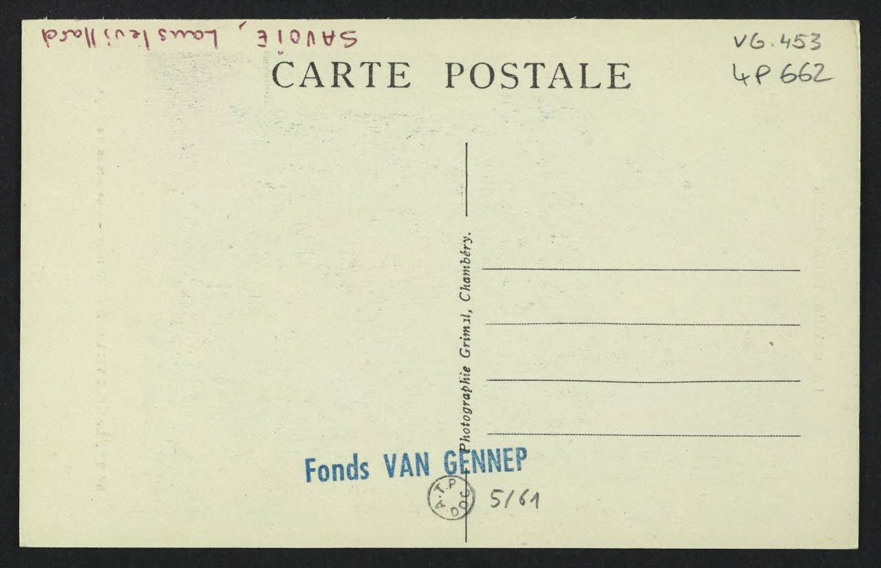 carte postale LANSLEVILLARD (1500 M. ), COSTUME DU PAYS 4P662 Photo