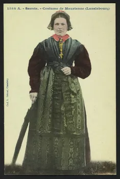 carte postale COSTUME DE MAURIENNE (LANSLEBOURG) 4P679 Photo