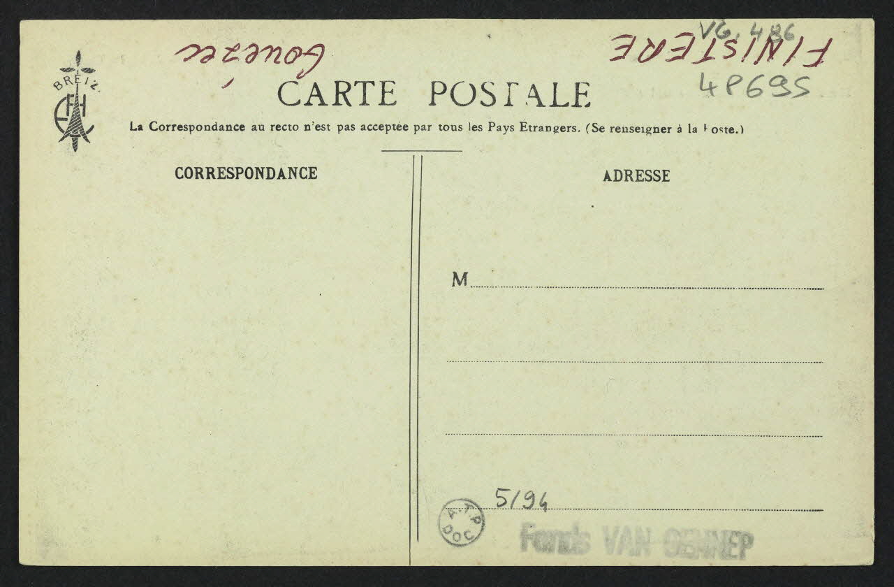 carte postale GROUPE D'ENFANTS DE GOUEZEC, ENVIRONS DE CHATEAULIN 4P695  Photo