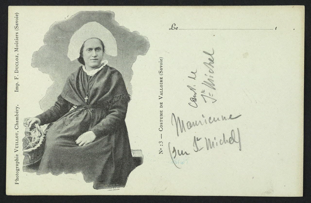 carte postale COSTUME DE VALLOIRE 4P705 Photo