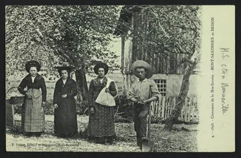 carte postale 1898, COSTUME DE LA HTE-SAVOIE 4P726 Photo