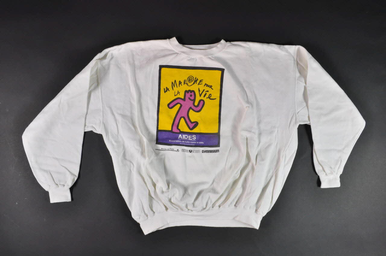 AIDES sweat-shirt La marche pour la vie France 1996 2002.113.1 Photo Mucem
