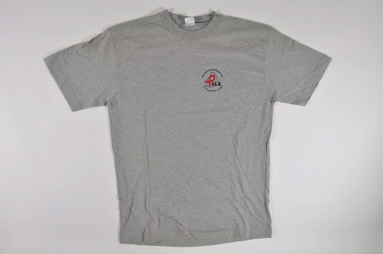 T-shirt T-shirt "Prévention Information Lutte contre le Sida" 2002.113.10 Photo Mucem