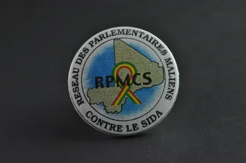 badge Réseau des parlementaires maliens contre le sida 2002.114.1 Photo Mucem