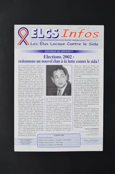 Elus Locaux Contre le Sida (ELCS) lettre La lettre des Elus locaux contre le sida, ELCS Infos, n°8  mars 2002 France 2002/3 2002.114.11 Photo Mucem