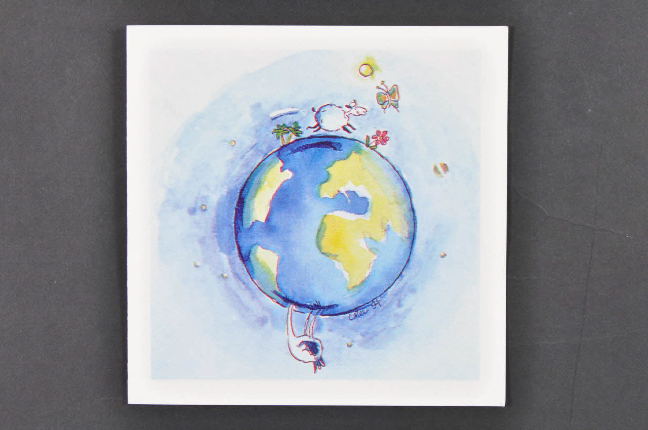 Association Dessine-Moi Un Mouton Carte postale double dessine-moi un mouton France 1997 2002.115.12 Photo Mucem