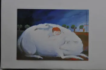 Association Dessine-Moi Un Mouton carte de voeux "Toute l'équipe de "dessine moi un mouton" vous présente ses voeux les plus chaleureux pour l'année 1995" France 1994 2002.115.16  Photo Mucem