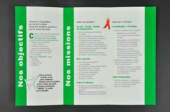 Association Dessine-Moi Un Mouton Dépliant "Dessine-moi un mouton" / "Préserver l'équilibre de vie de l'enfant dans les familles touchées par le virus du sida." Île-de-France, France 2002/6 2002.115.19 Photo Mucem